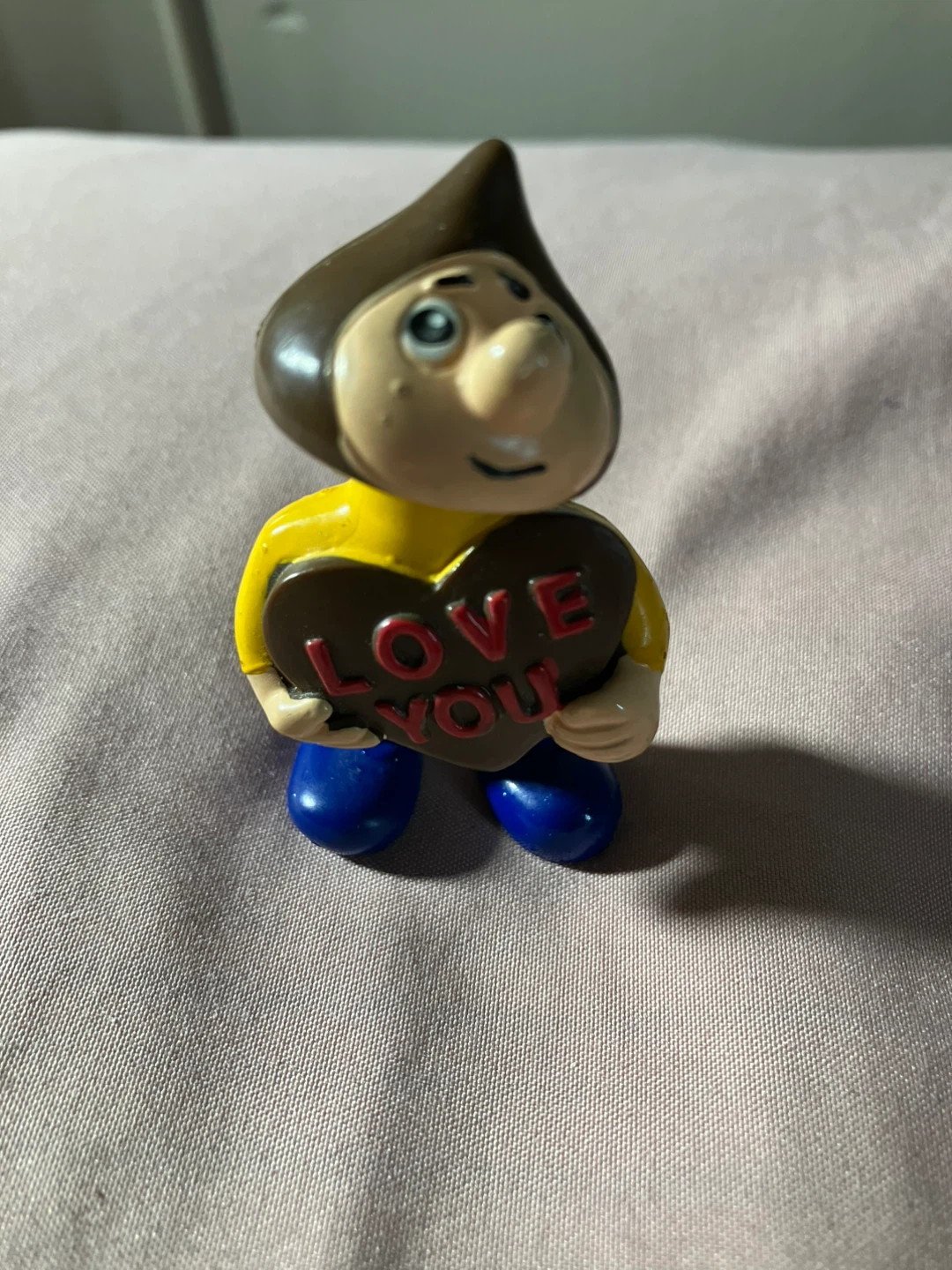 Novelty Gnome Figure Holding "Love You" Heart