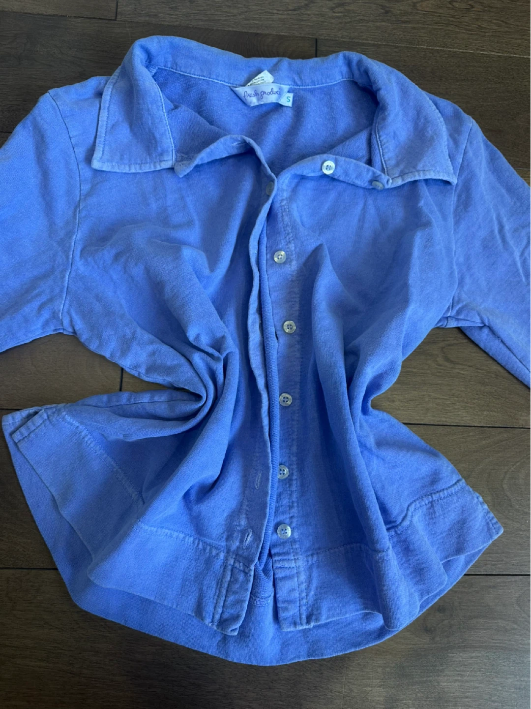 Fresh Produce Blue Collared Shirt - Size S