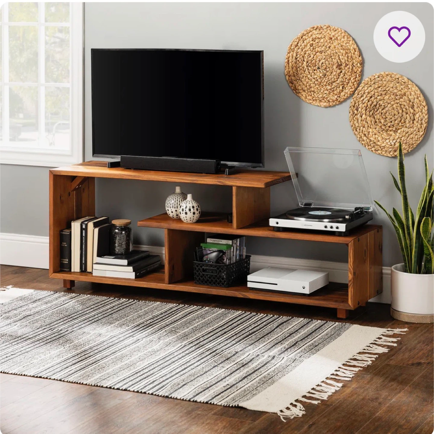 Wood TV Stand Media Console