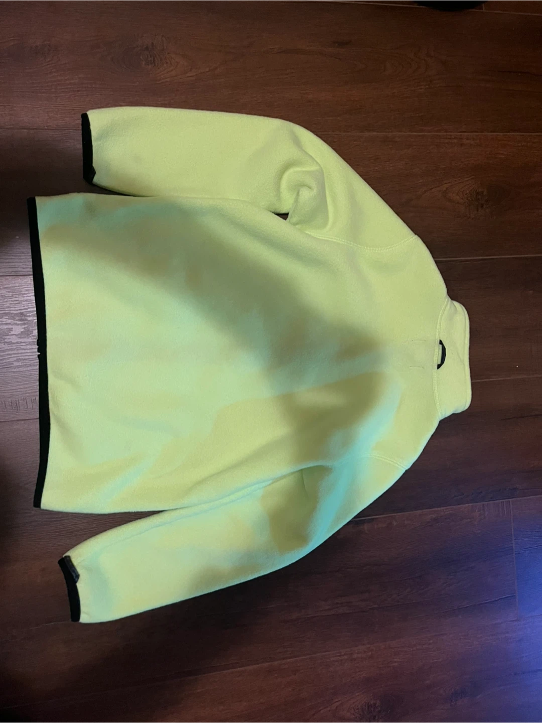 Boys 10/12 HIVIS — Fluorescent Yellow fleece Zip Up - photo 2
