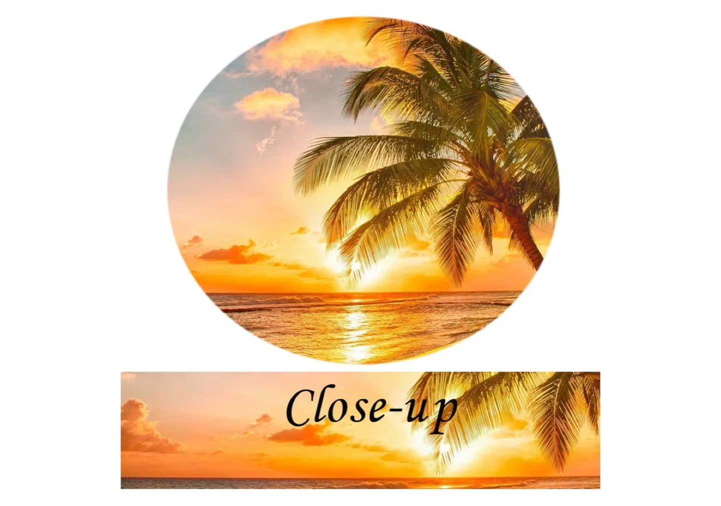 Canvas Wall Art Tropical Beach Sunset Palm Trees Painting - photo 4