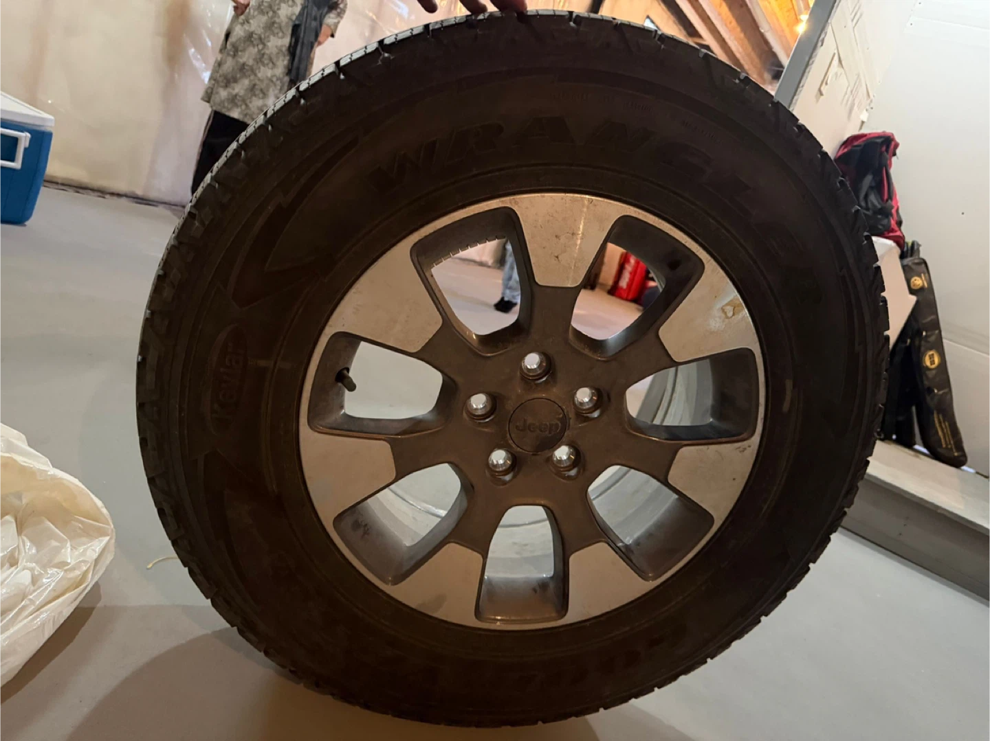 Goodyear Wrangler All-Terrain Tire and Rim