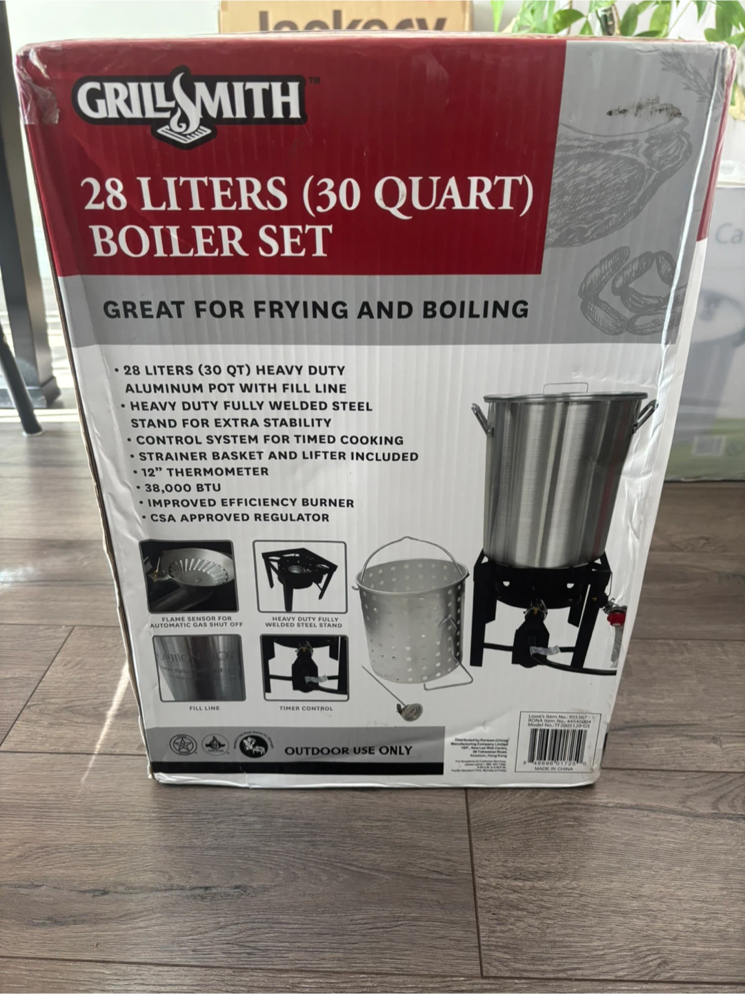 Grill Smith 28 Liters (30 Quart) Boiler Set