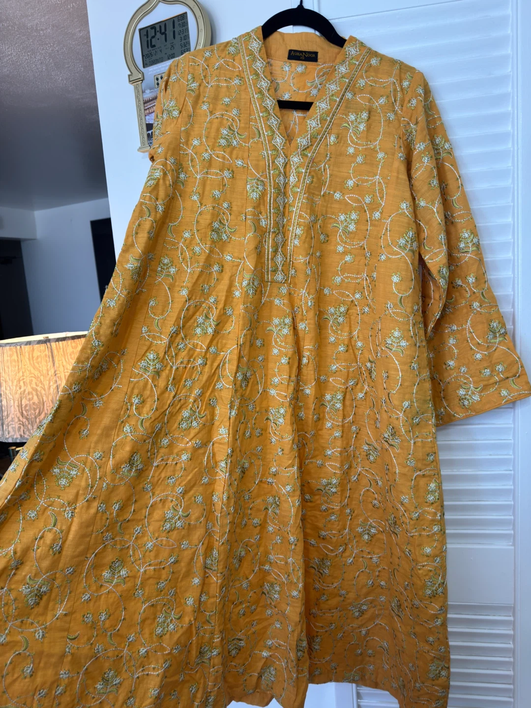 Agha Noor Embroidered anarkali with Dupatta - photo 2