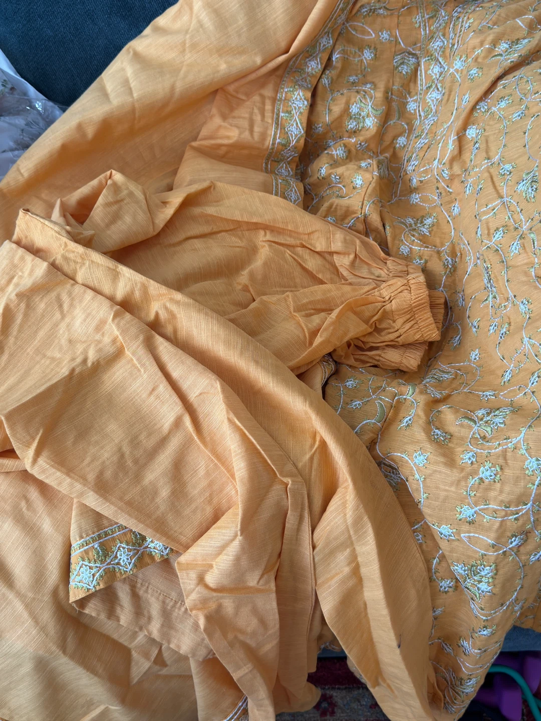 Agha Noor Embroidered anarkali with Dupatta - photo 5