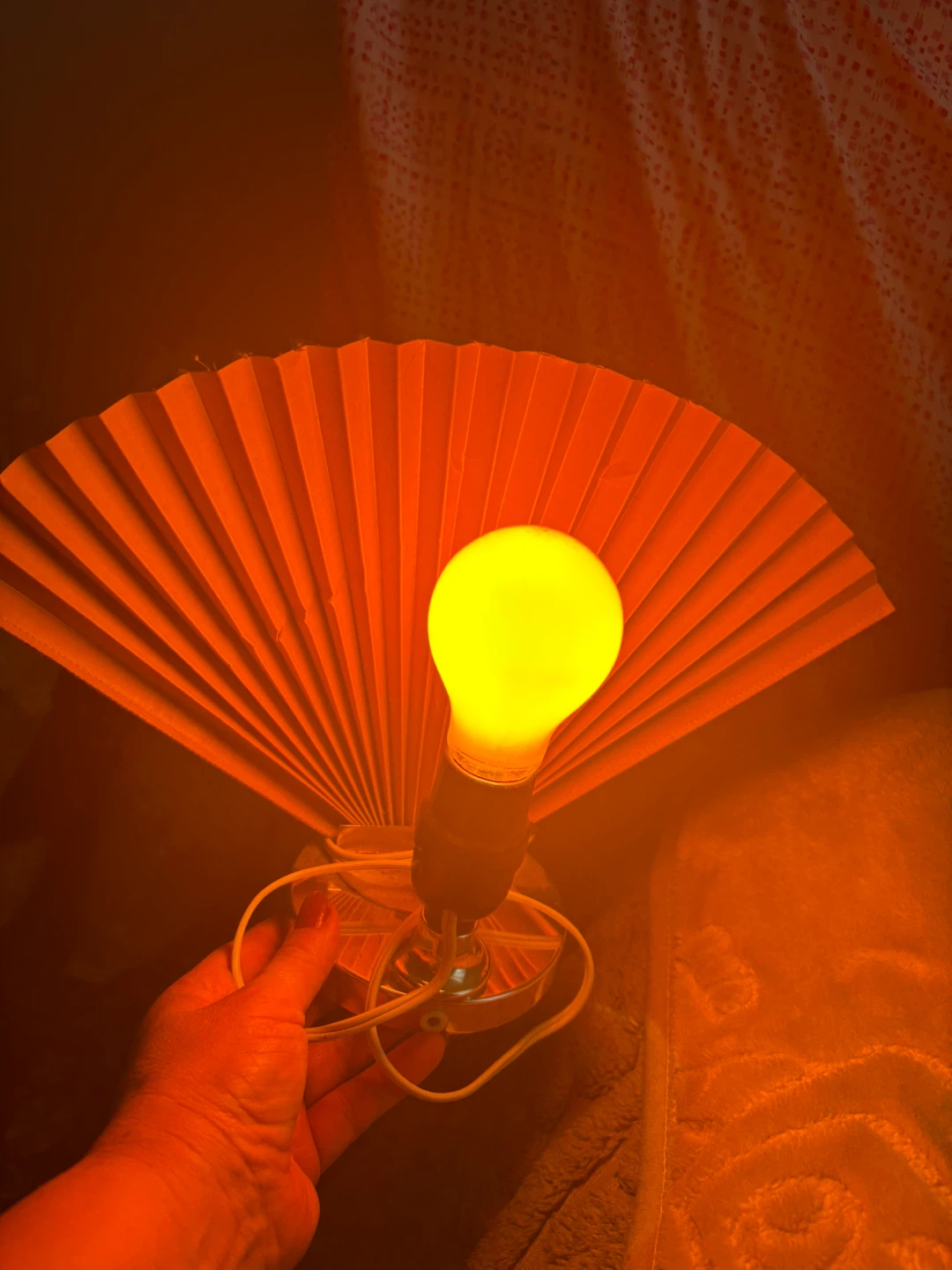 Origami Fan Table Lamp - photo 2