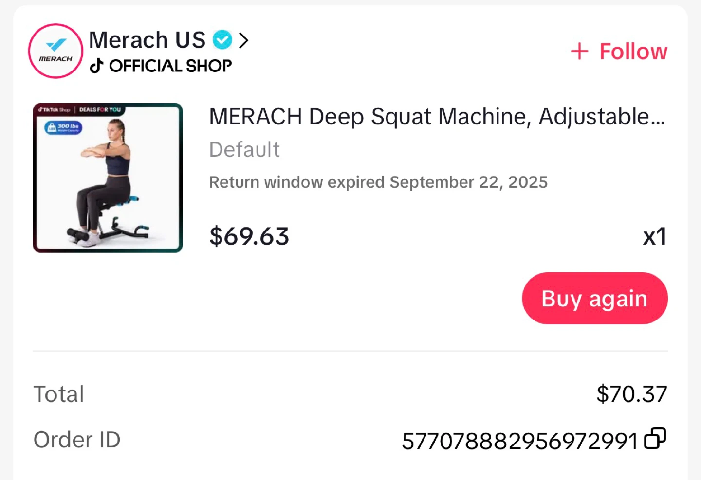 MERACH Deep Squat Machine - photo 3