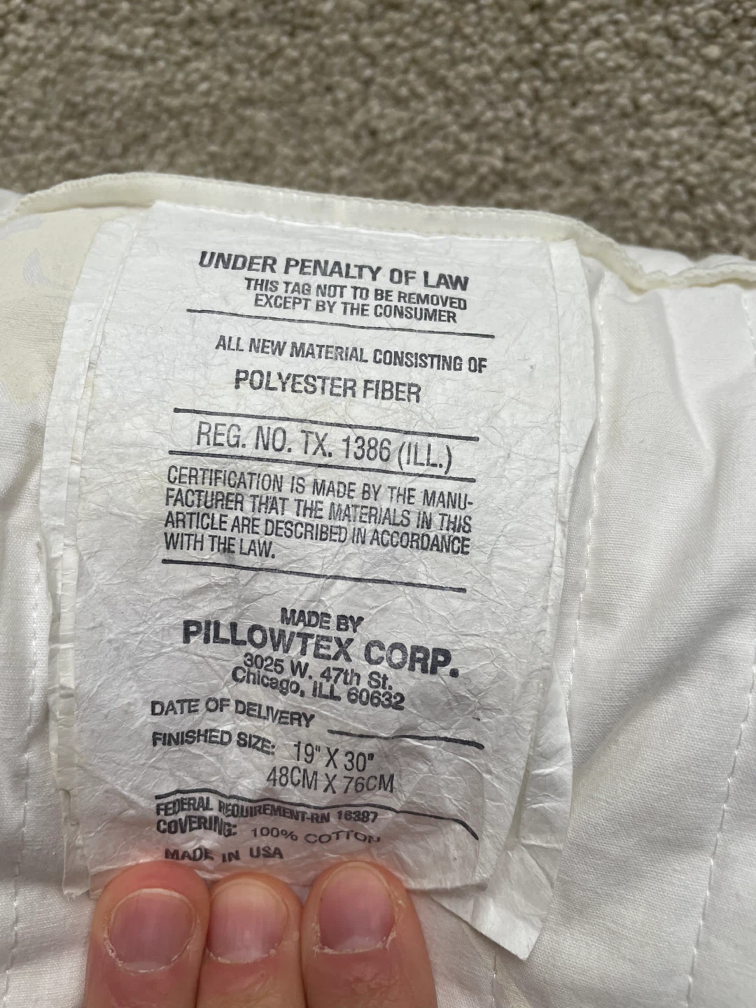 Dacron Hollofil II Extra Plump Pillow - photo 4