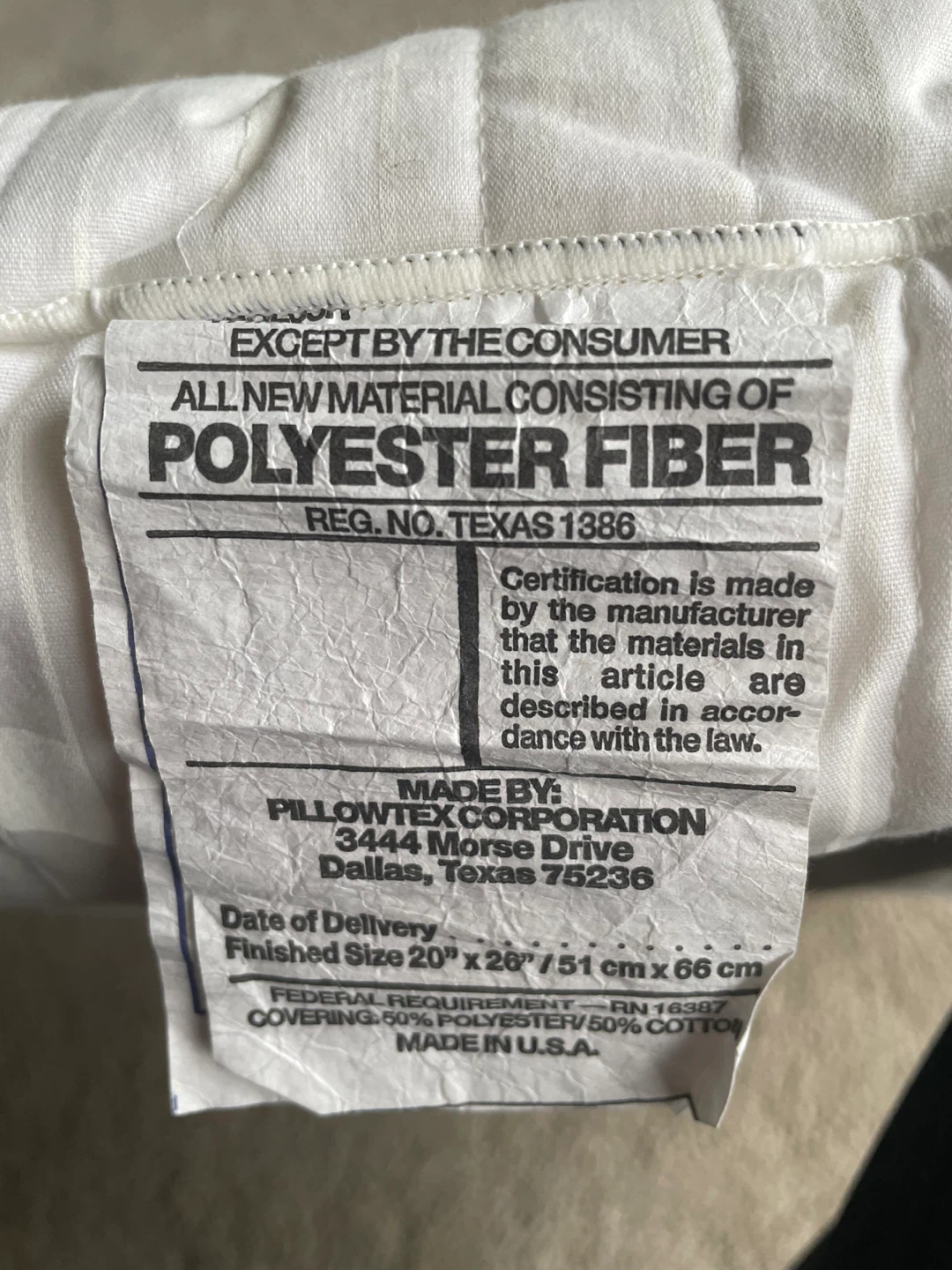 Mervyns Standard Super Firm Pillow - photo 3