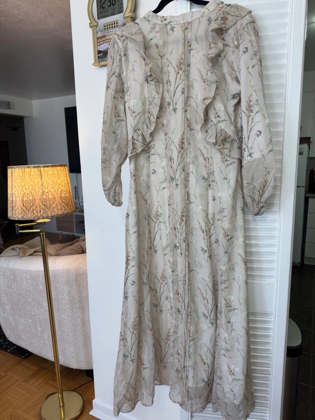 Sowears Sheer Floral Ruffle Maxi Dress - photo 3