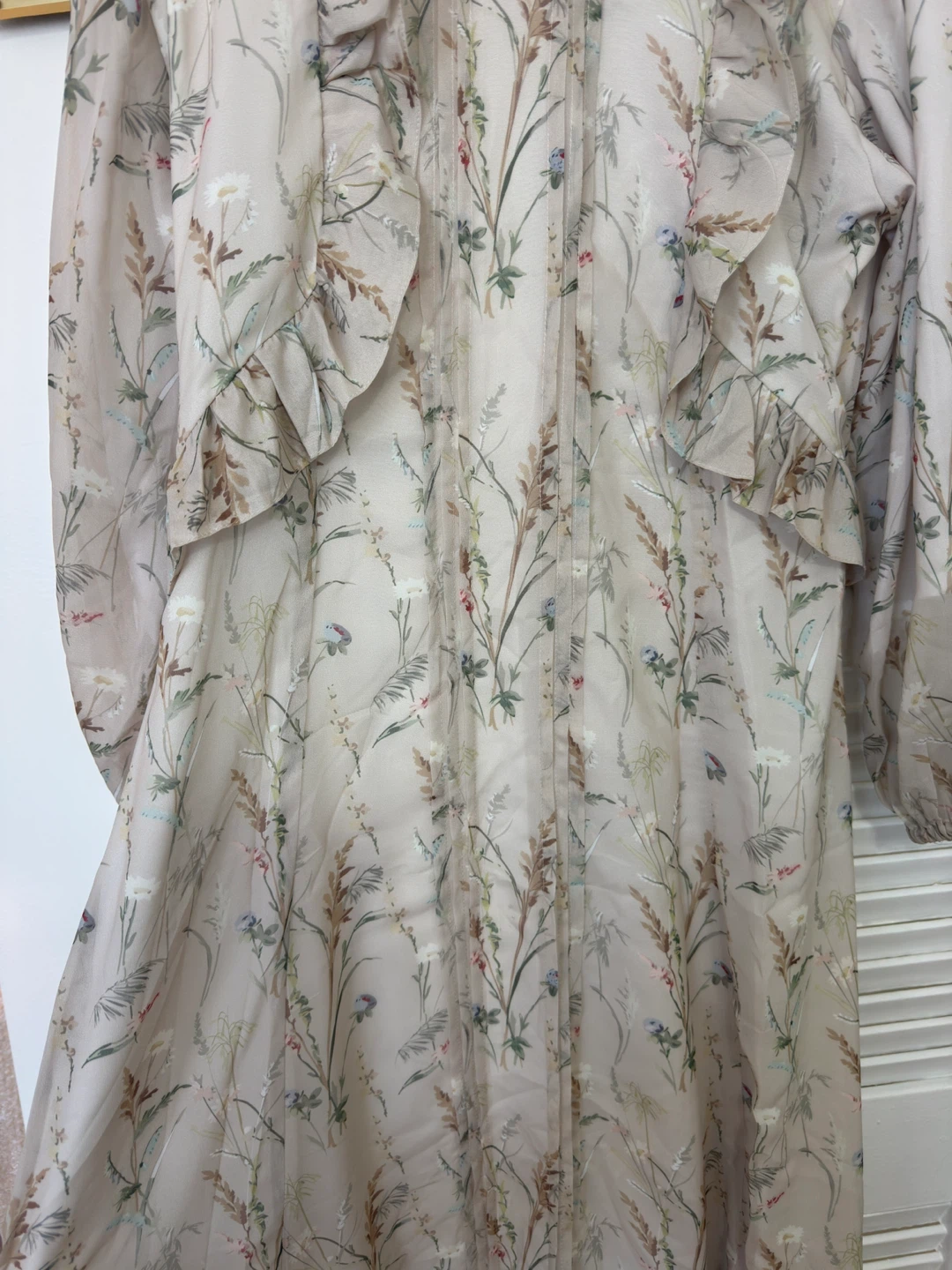 Sowears Sheer Floral Ruffle Maxi Dress - photo 4