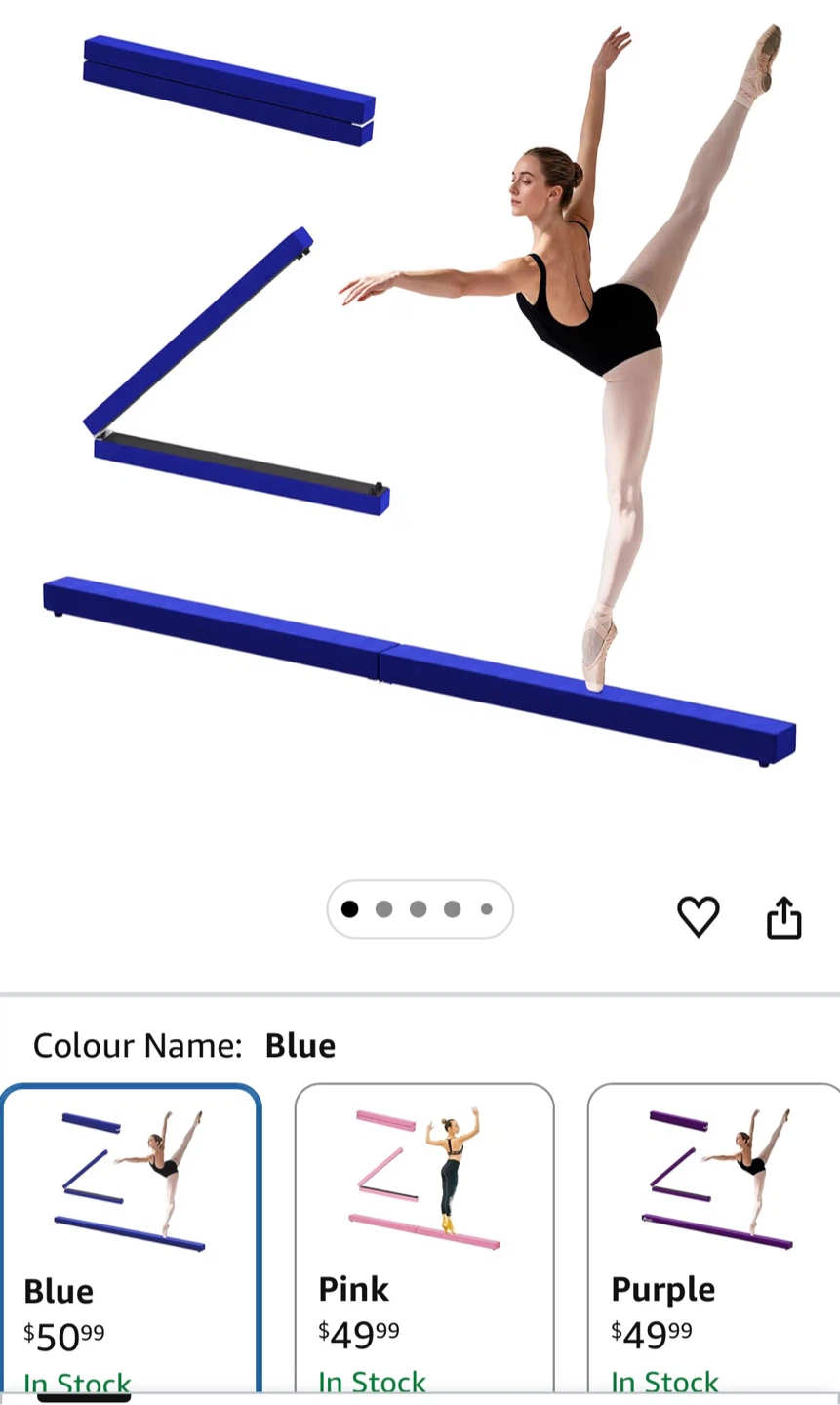 Gymnastics Balance Beam - Green - photo 2