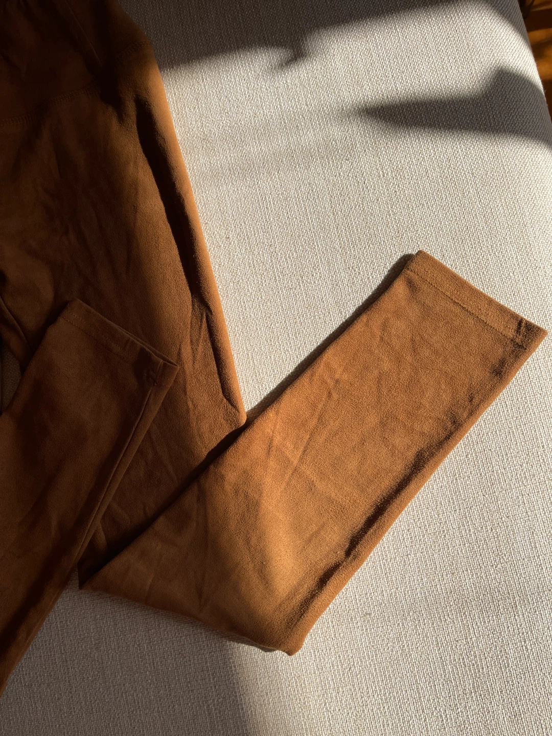 Brown Faux Suede Leggings - photo 5