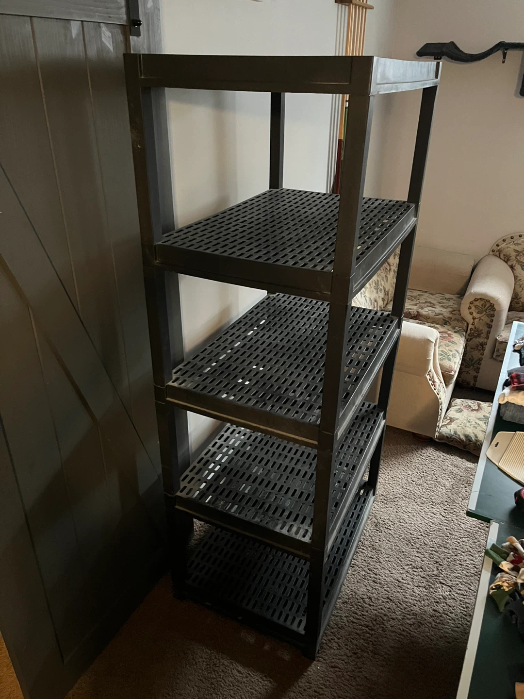 5-Tier Black Shelving Unit - photo 2