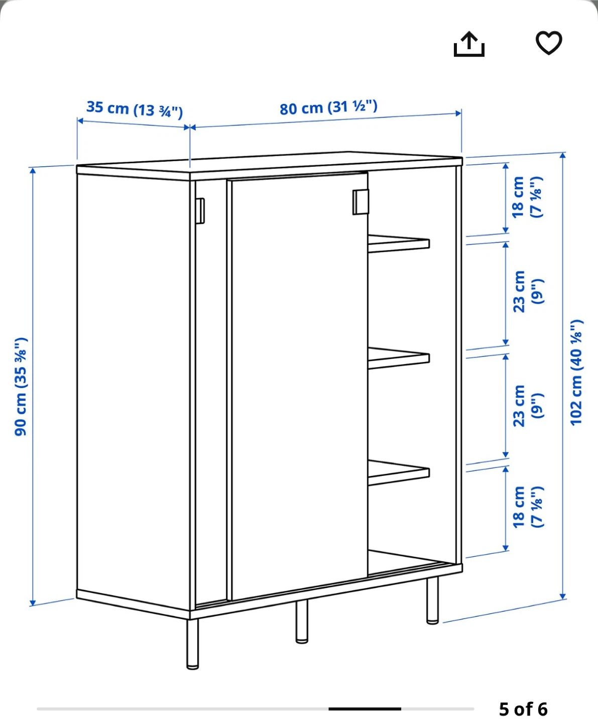 White shoe Storage Cabinet with Sliding Door - photo 3