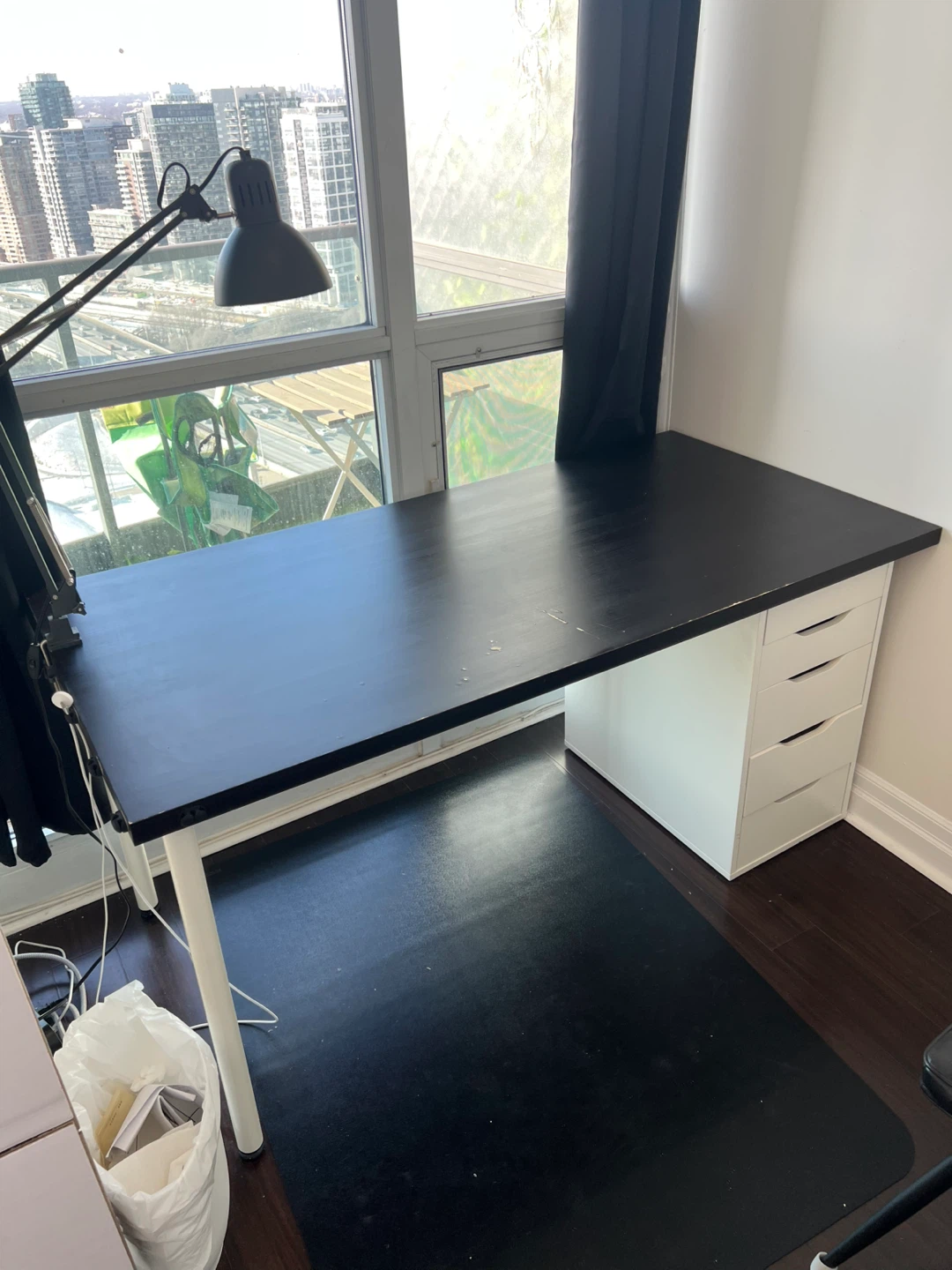 IKEA Desk with Alex Drawer Unit