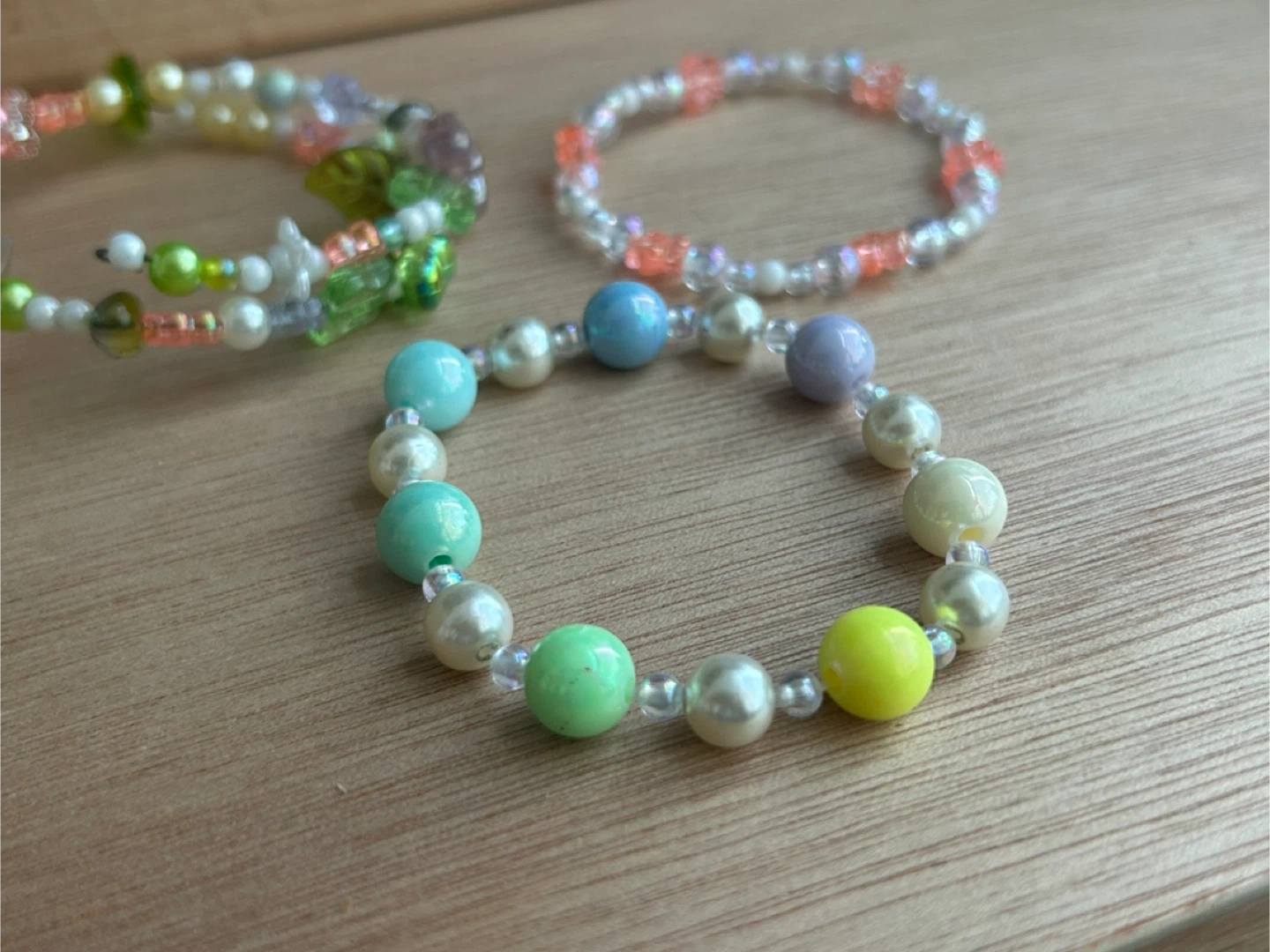 Set of 3 Bracelets - Custom Jewelry Available! 🫧🪷🌸 - photo 4