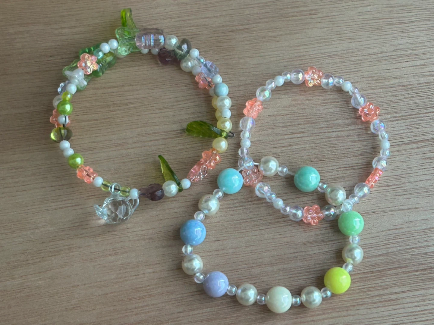 Set of 3 Bracelets - Custom Jewelry Available! 🫧🪷🌸 - photo 2