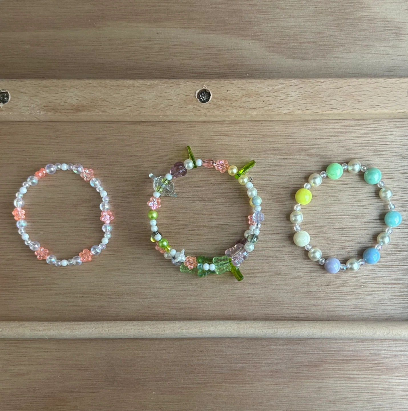 Set of 3 Bracelets - Custom Jewelry Available! 🫧🪷🌸