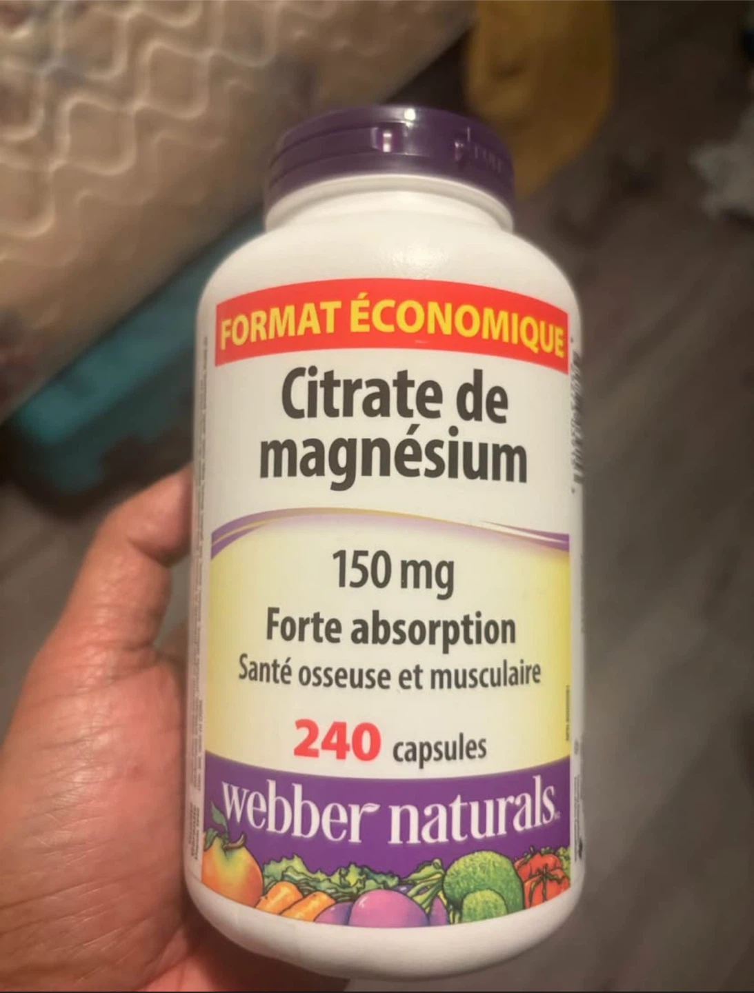 Webber Naturals Magnesium Citrate 150mg - 240 Capsules