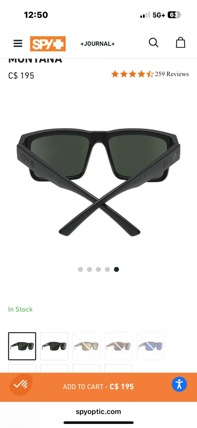 SPY+ Montana Happy Gray Green Polarized Sunglasses - photo 3