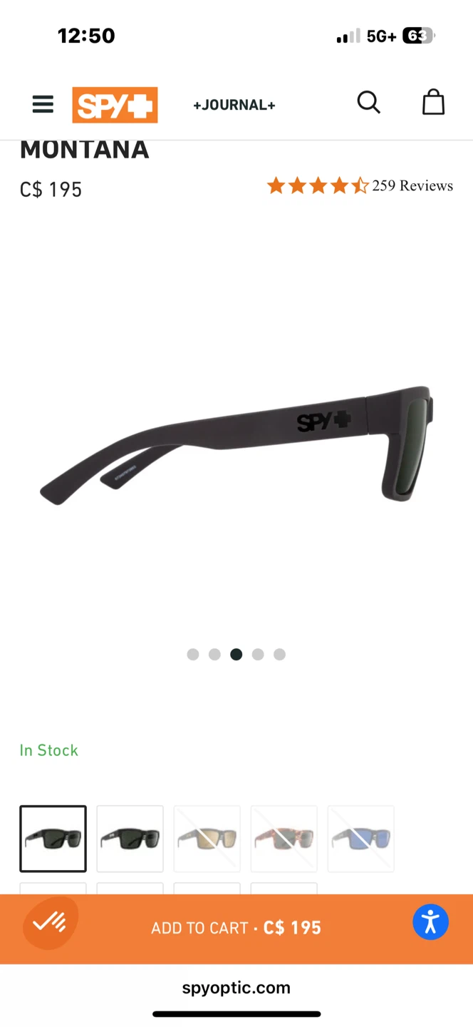 SPY+ Montana Happy Gray Green Polarized Sunglasses - photo 4