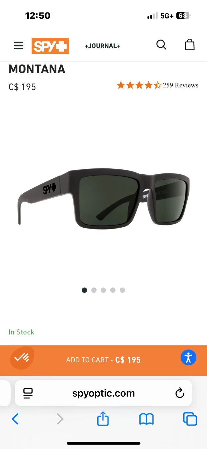 SPY+ Montana Happy Gray Green Polarized Sunglasses - photo 5