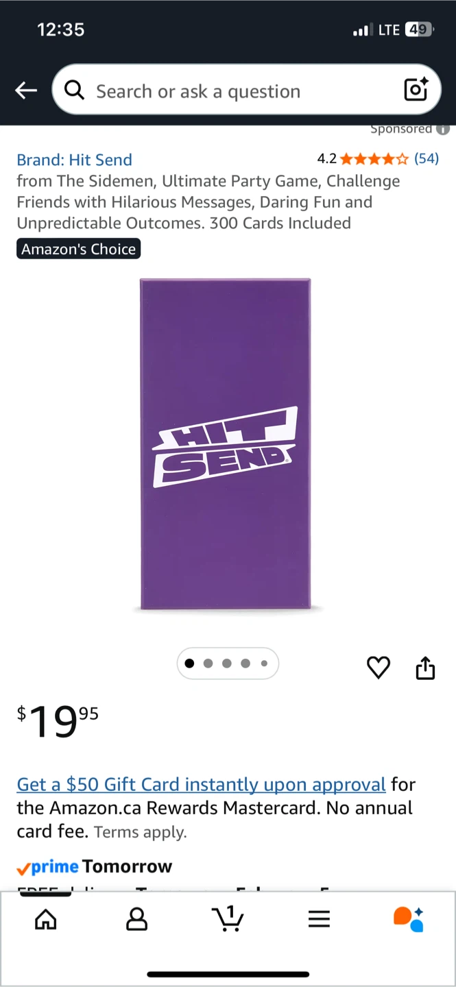 NEW! Hit Send Party Game