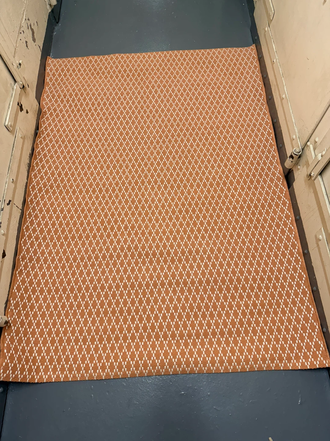 Room Essentials Orange Diamond Pattern Area Rug