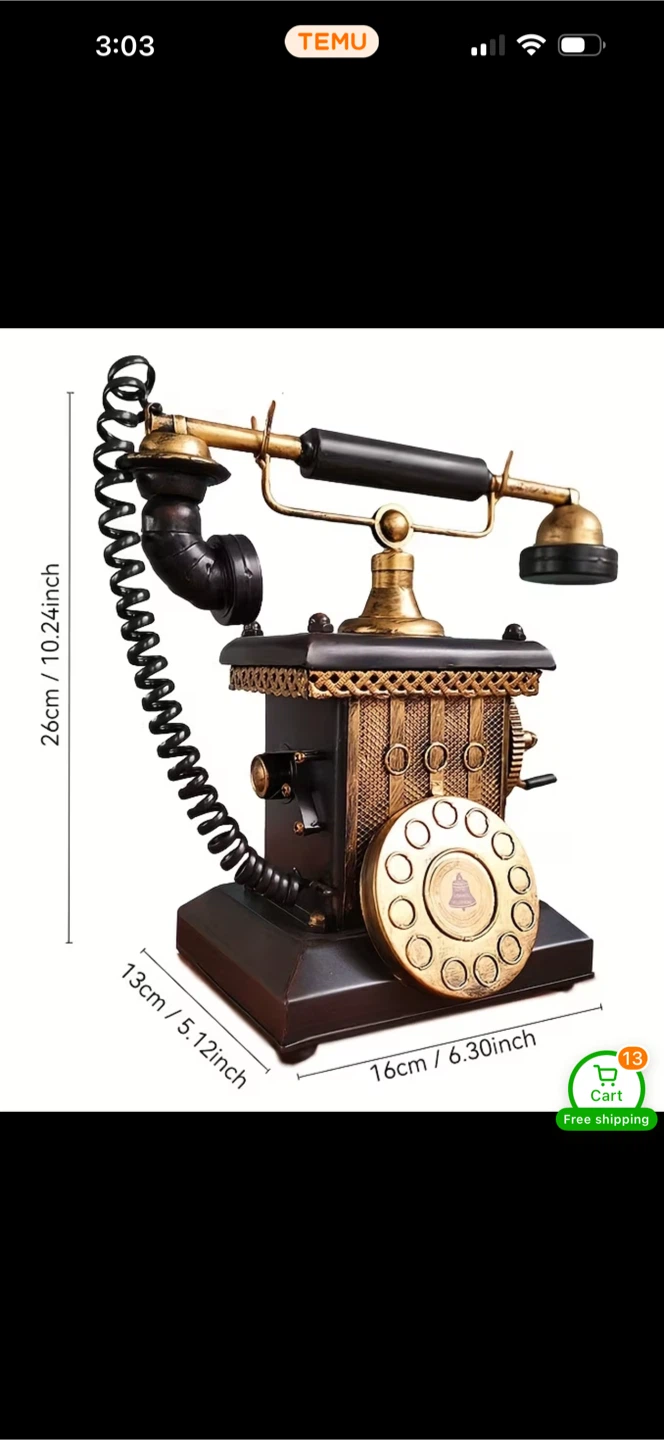 Vintage Rotary Phone Decor - photo 3