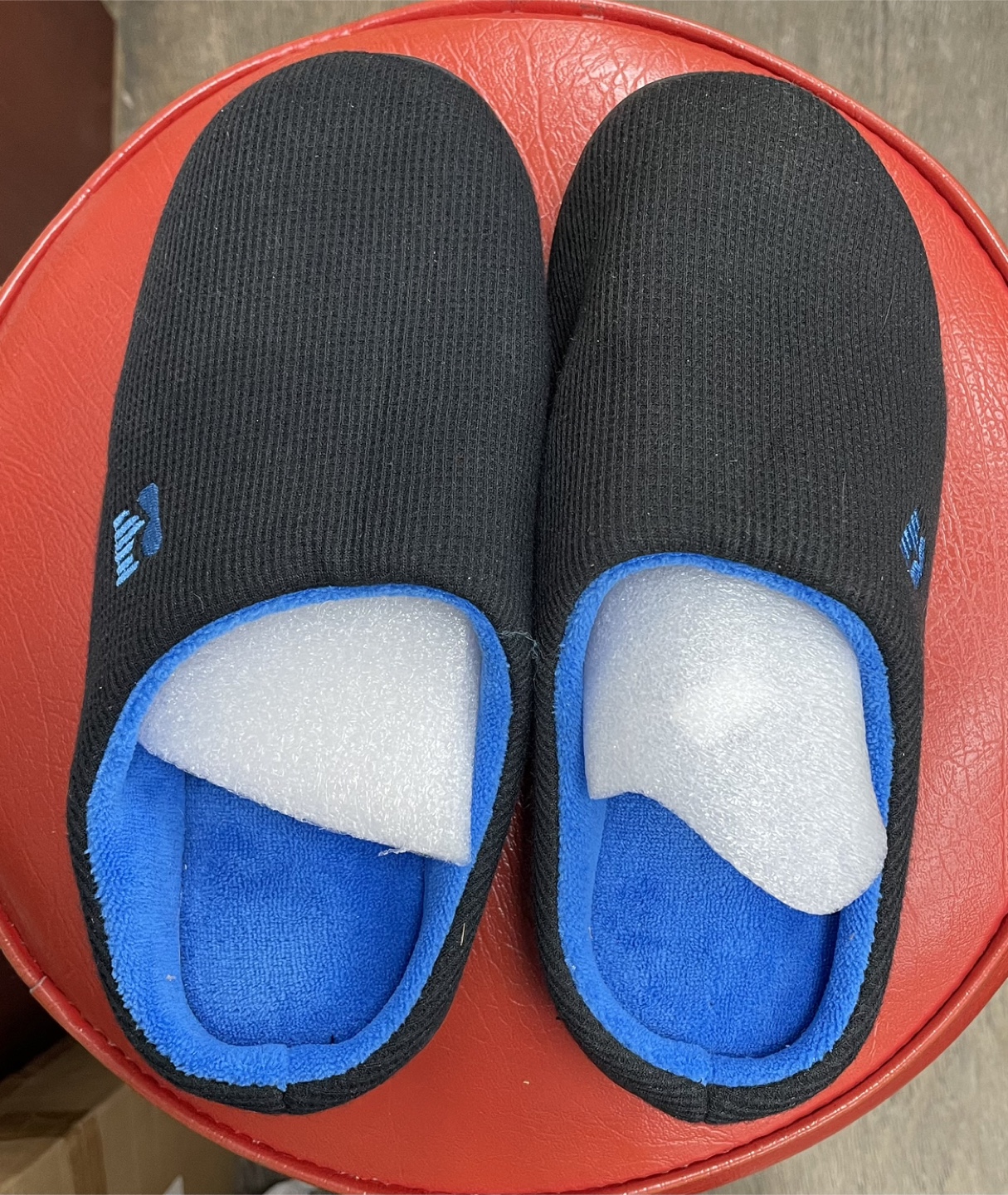 RockDove Men's Slippers Size 7-8 Black/Sapphire - photo 3