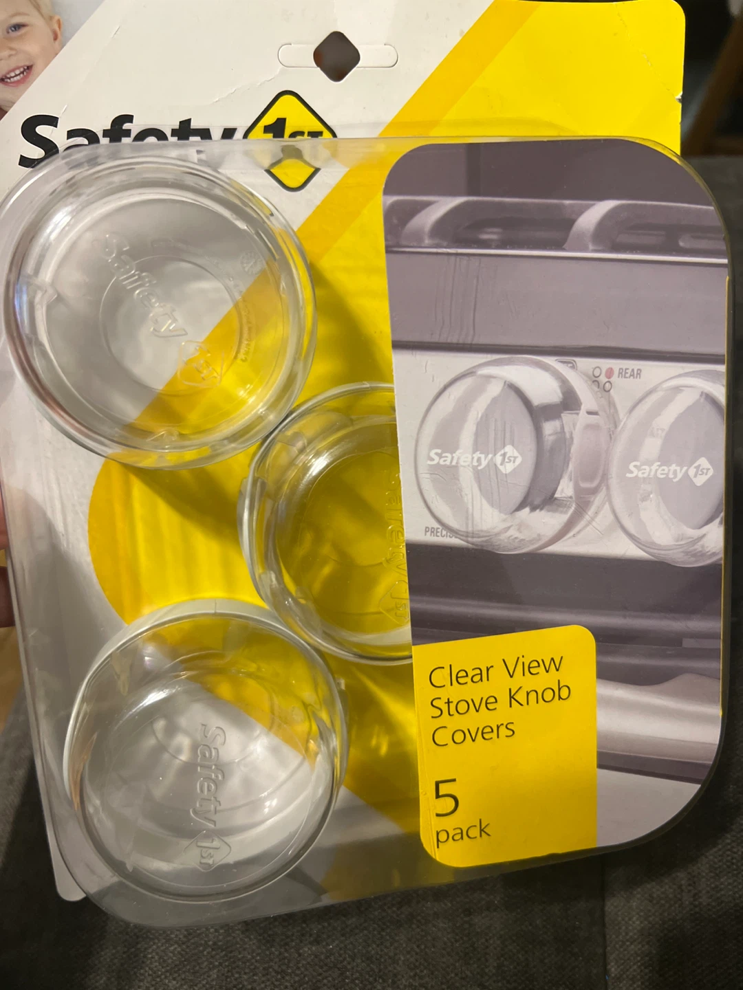 Safety 1st Clear View Stove Knob Covers - 5 Pack