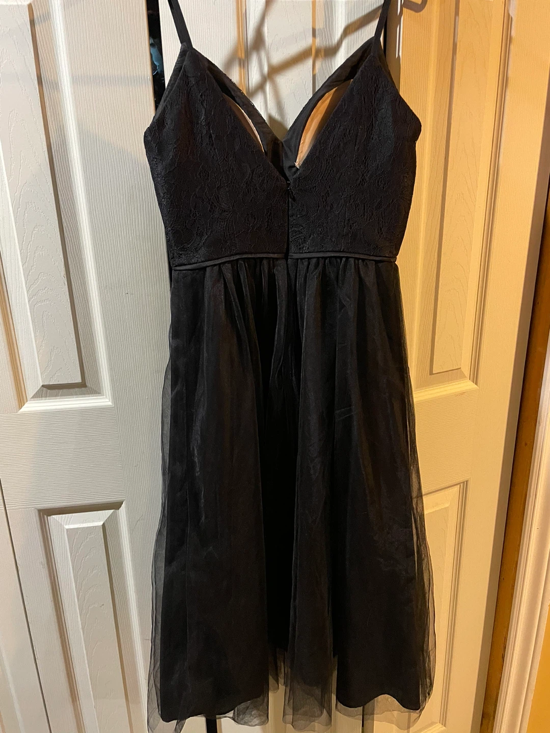 David's Bridal Black Lace & Tulle Dress - photo 2