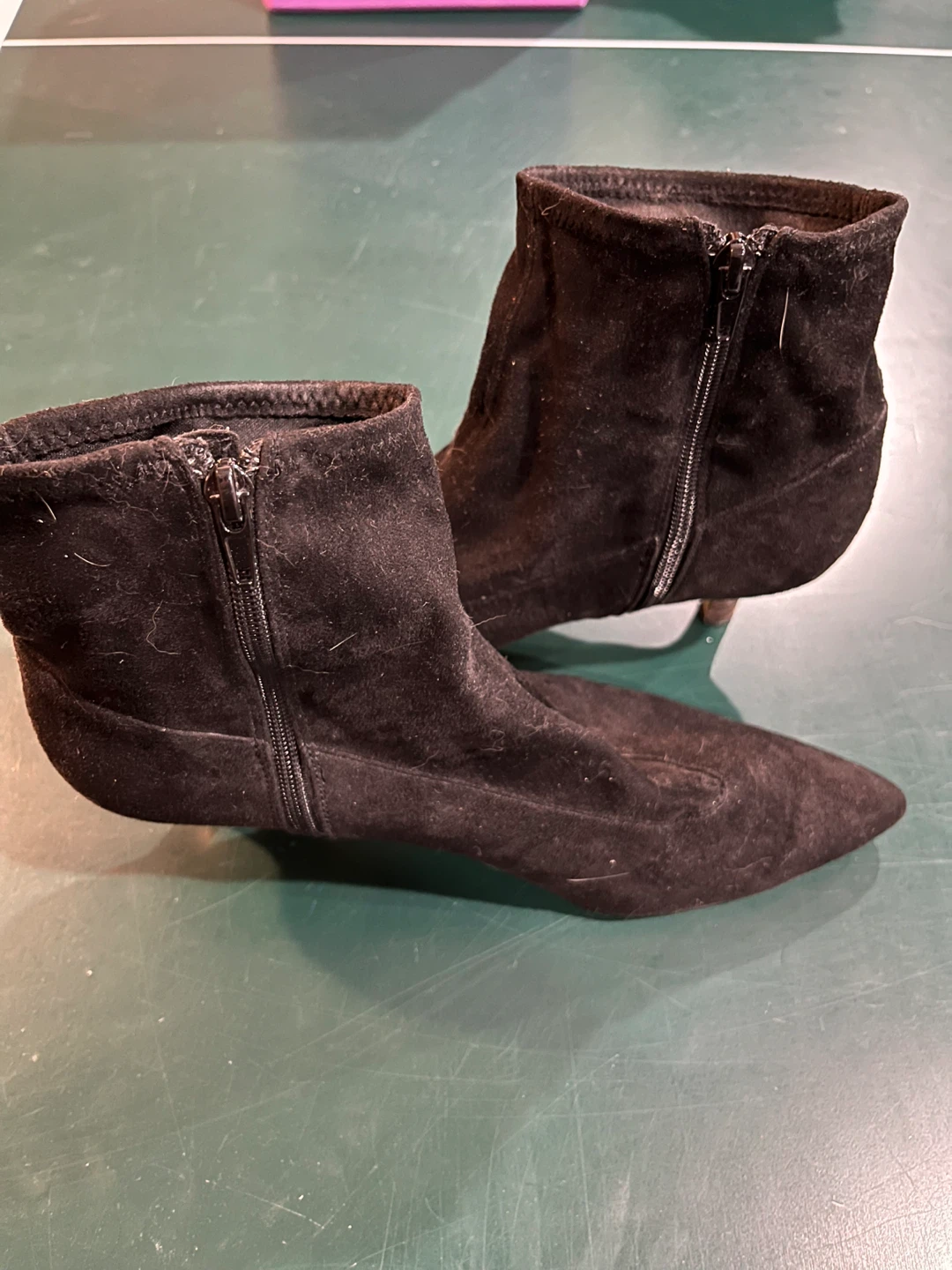 Black Ankle Boots - Size 11W