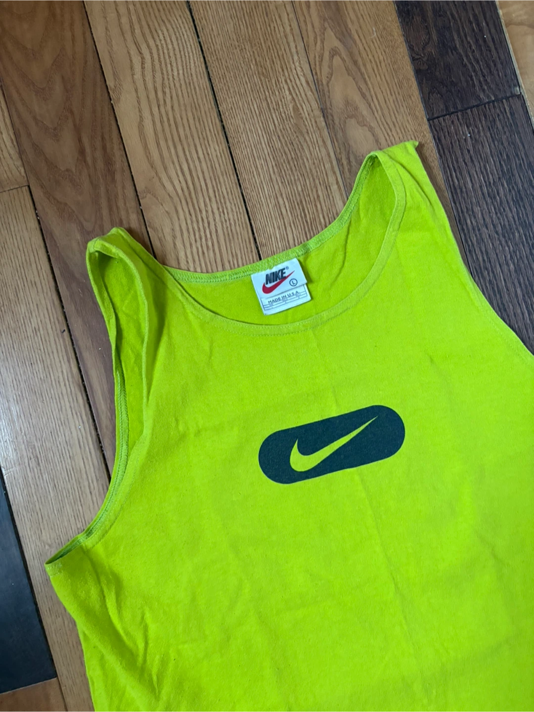 Vintage Nike slime tank top L 90s made in usa - photo 2