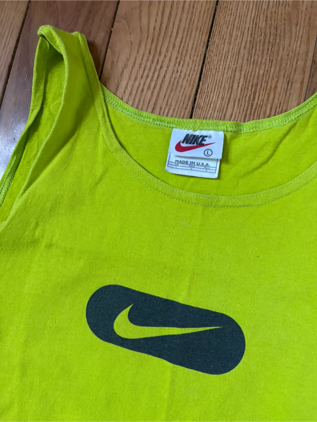 Vintage Nike slime tank top L 90s made in usa - photo 4