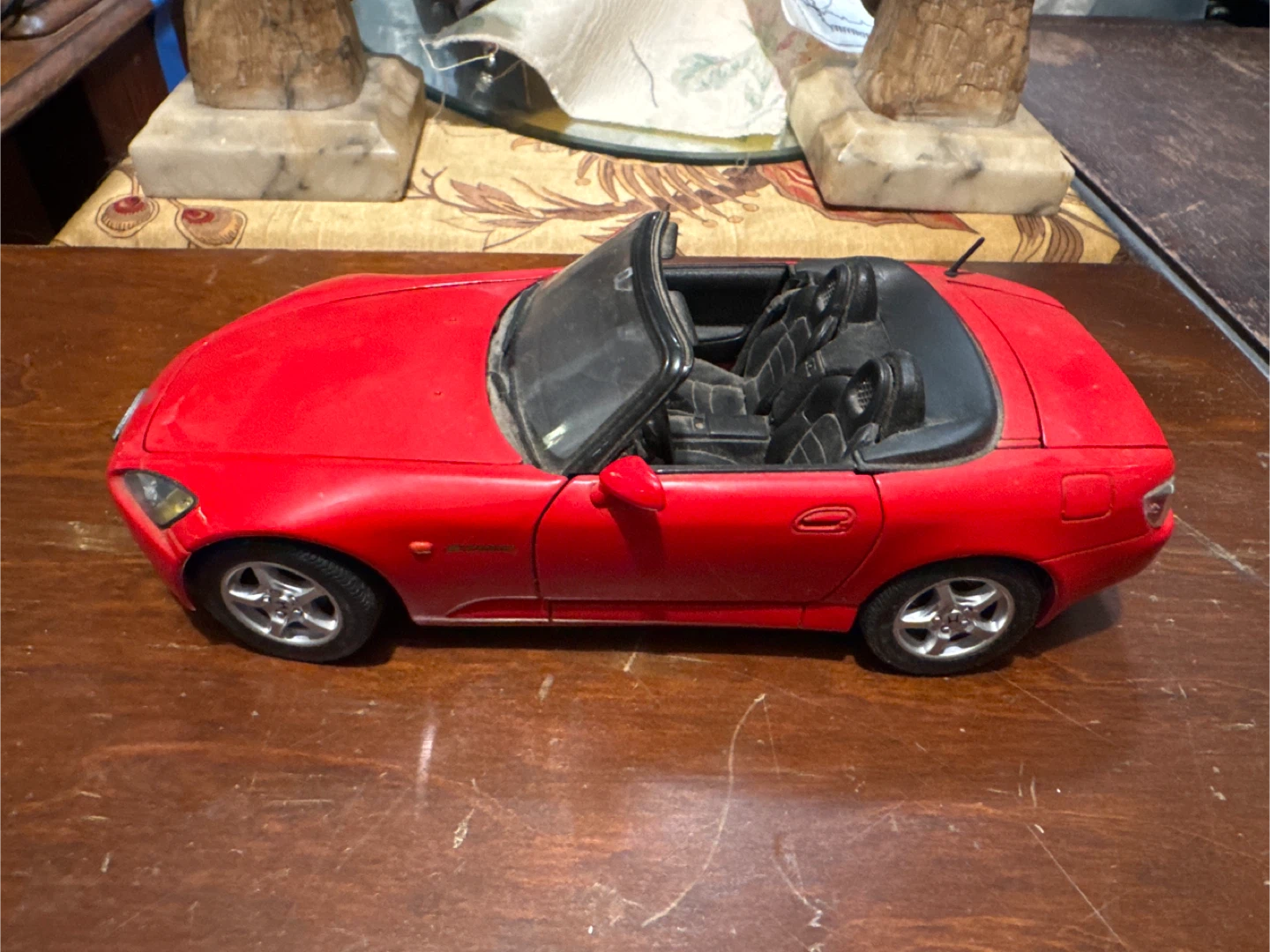 Red Honda S2000 Convertible Model Car