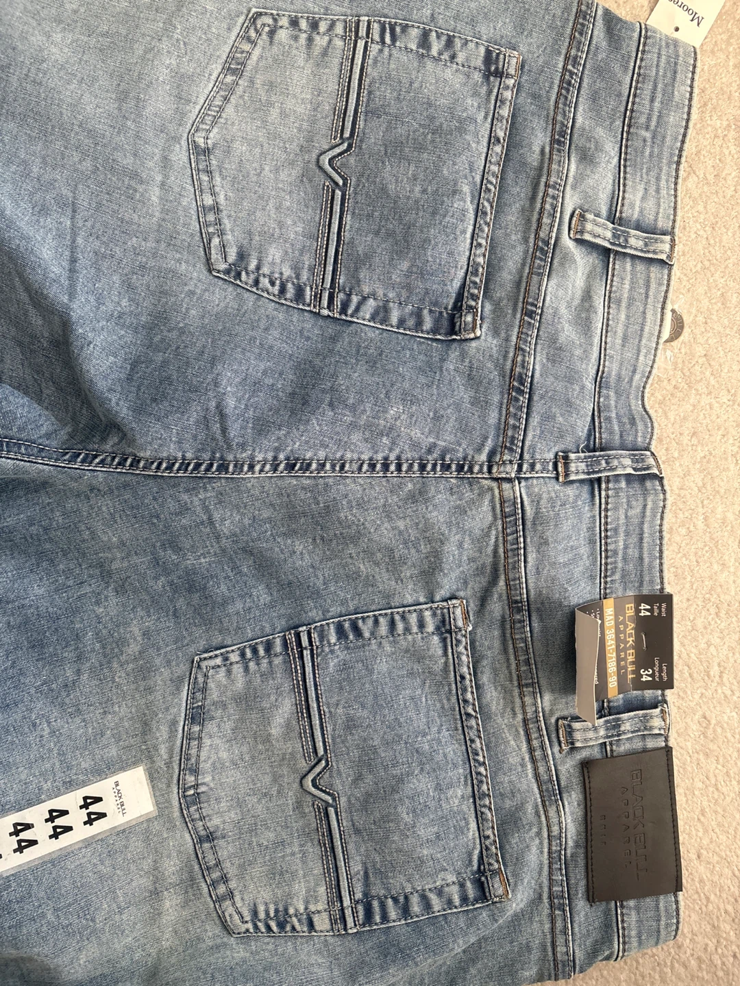 Black Bull Apparel Men's Jeans - Size 44 Waist x 34 Length - photo 4