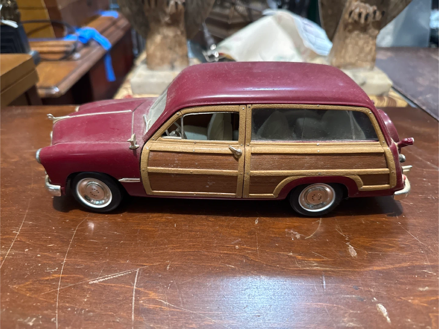 Red Woody Wagon Model Car
