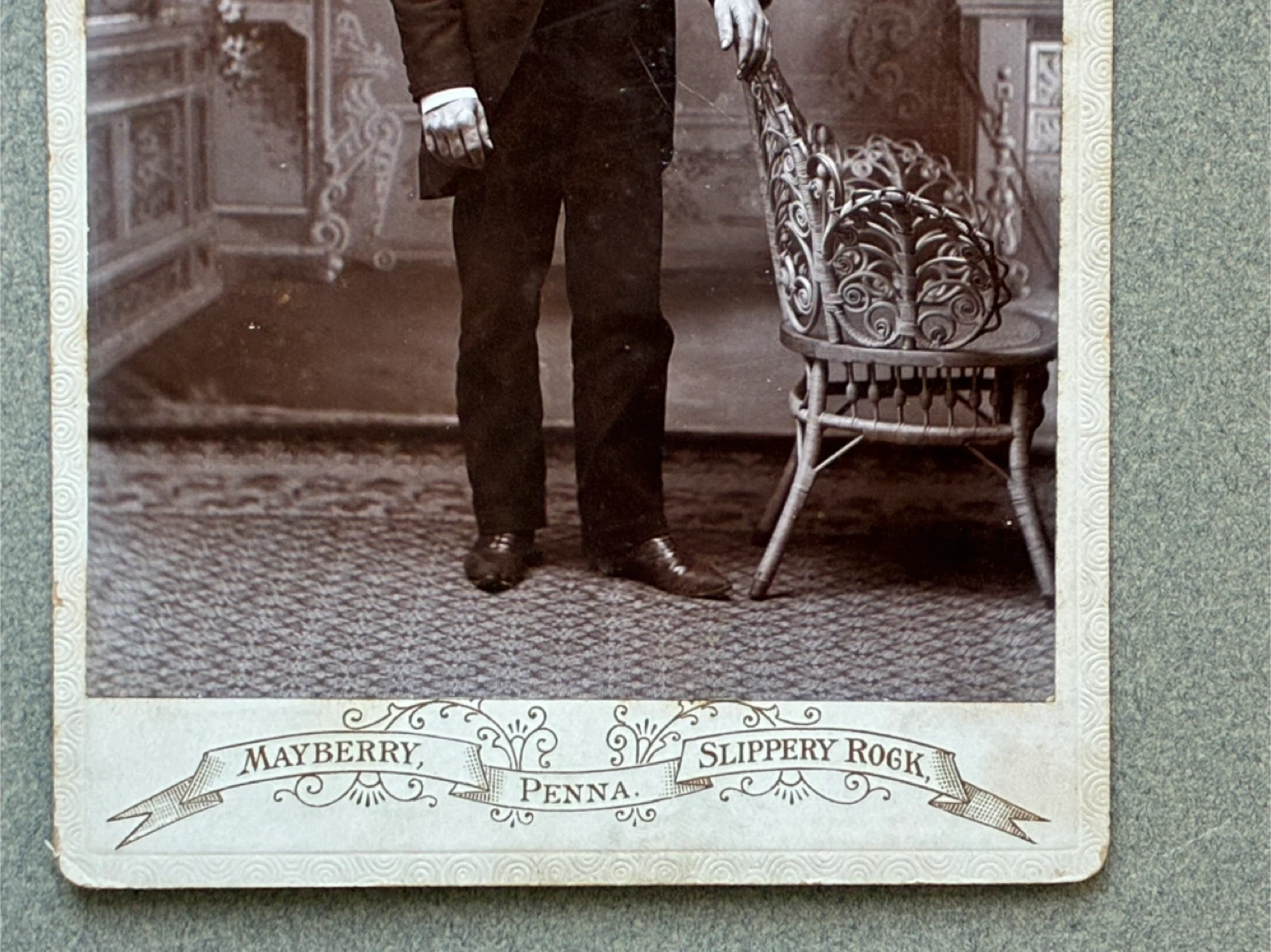 $7 Antique 1800s cabinet card man photo portrait vintage - photo 3