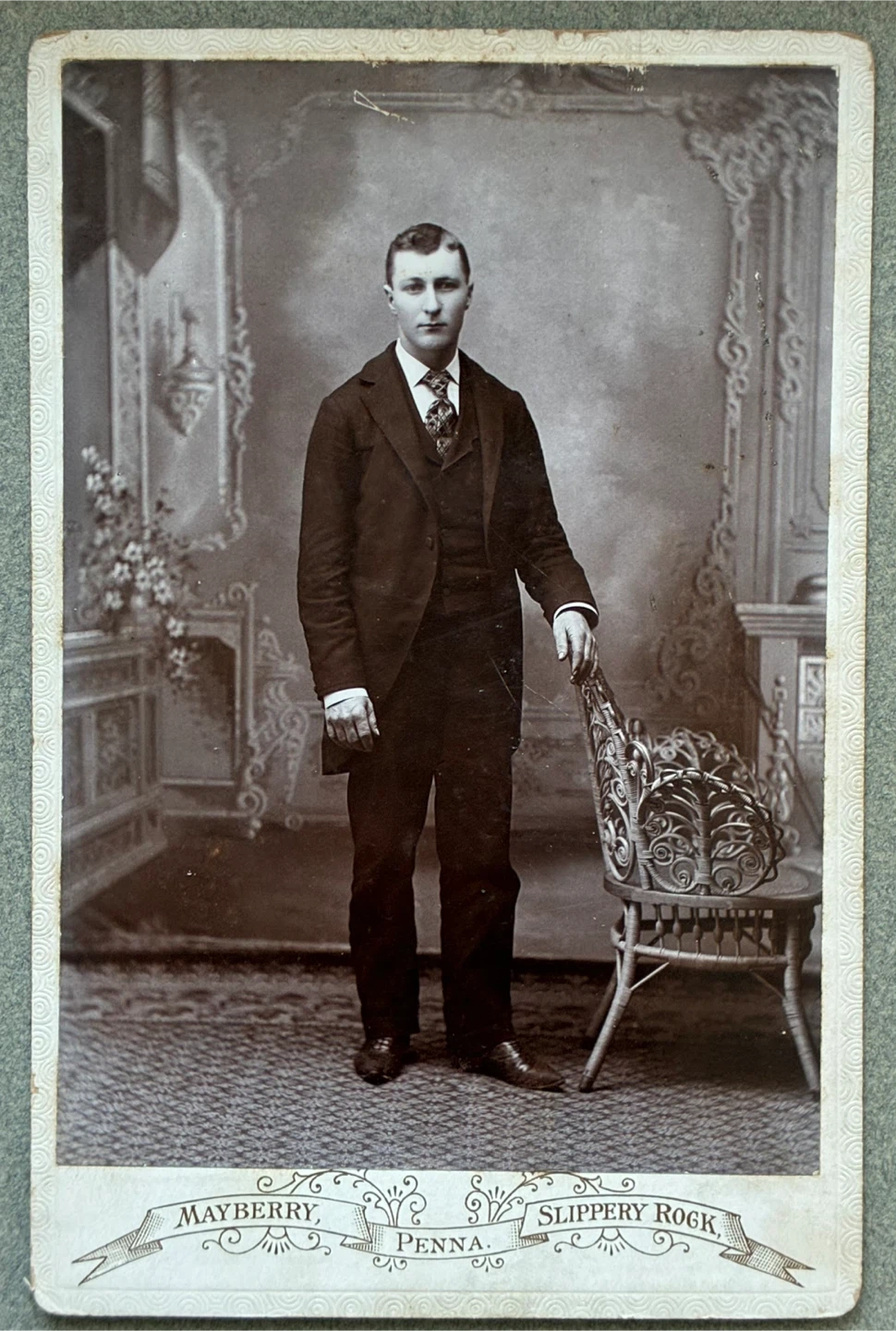 $7 Antique 1800s cabinet card man photo portrait vintage - photo 2
