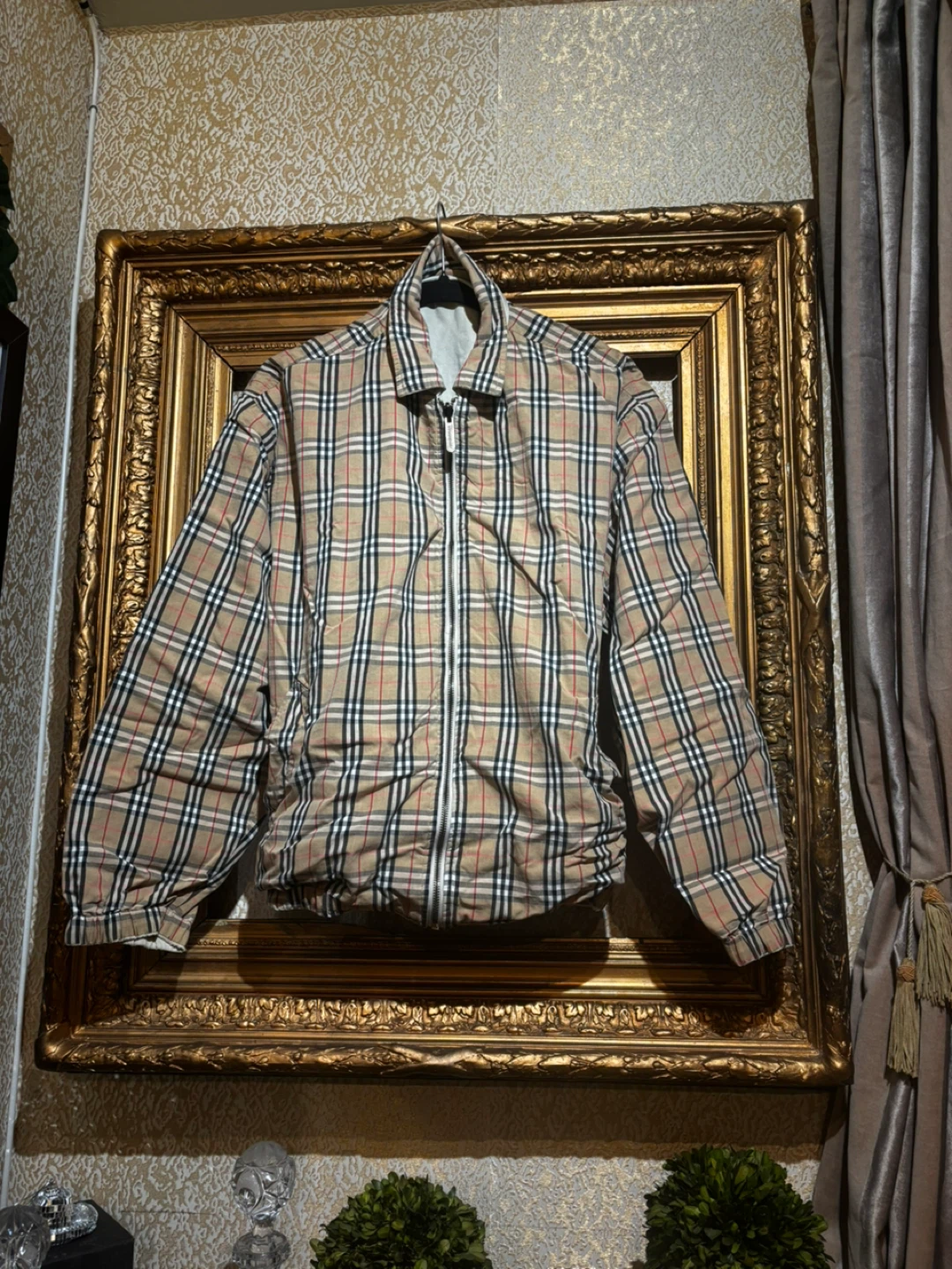 BURBERRY BUNDLE authentic jacket reversible and 3.3fl oz cologne - photo 2