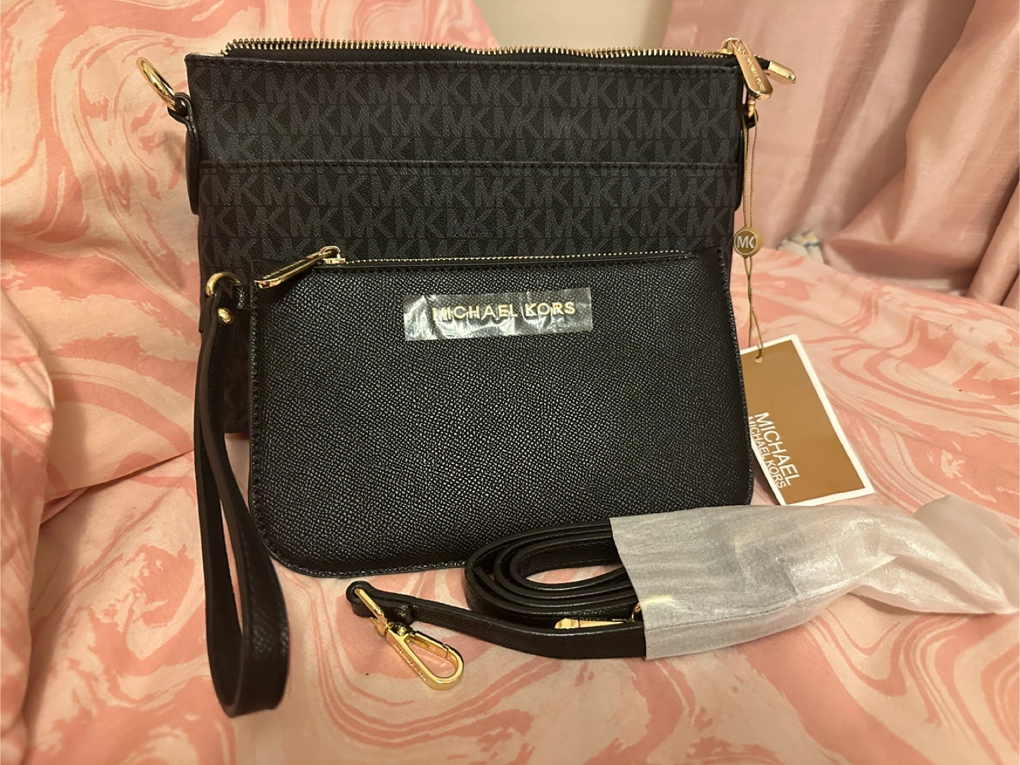 Michael Kors Monogram Crossbody Bag Set