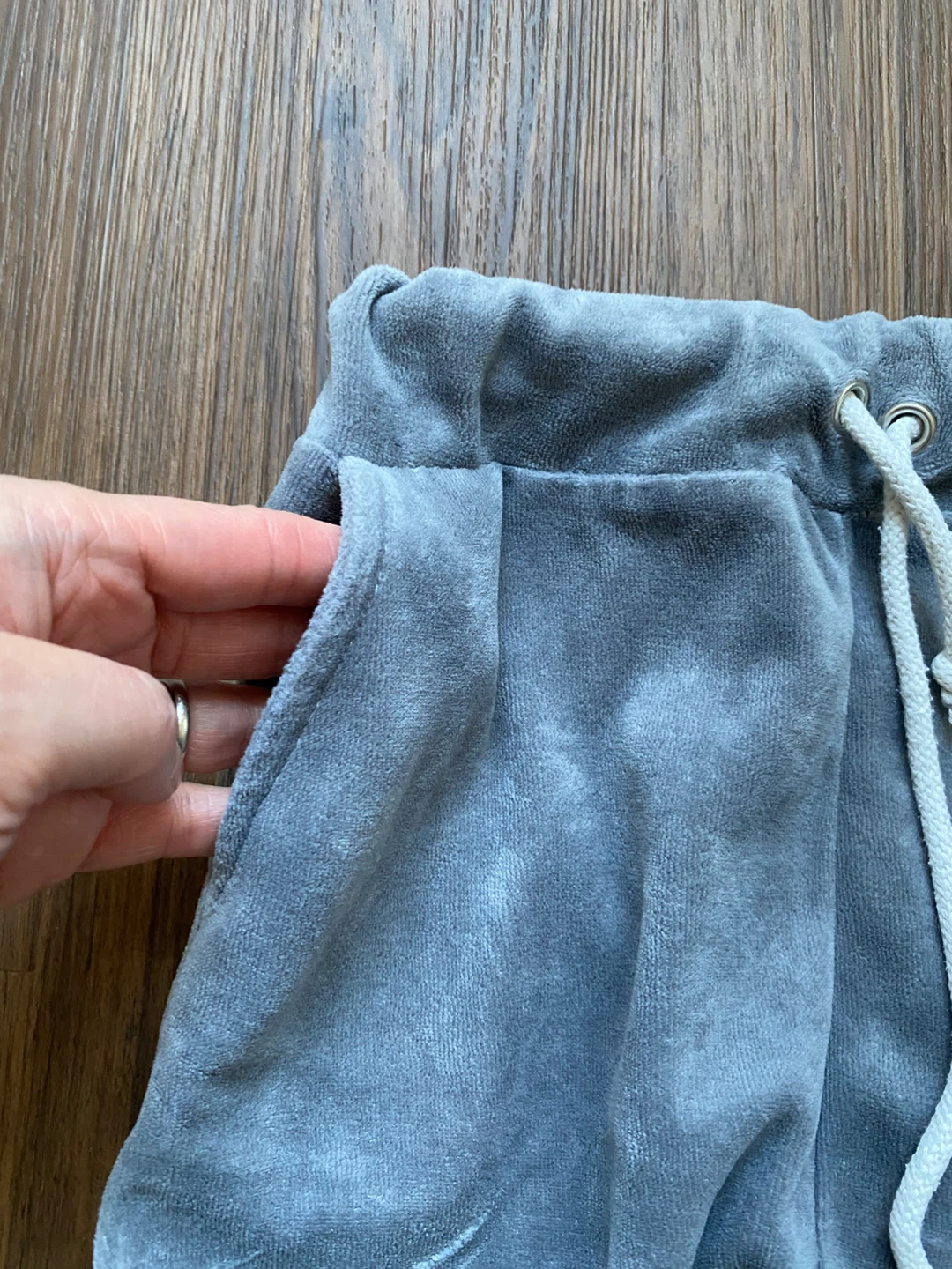Raspberry Republic Organic Cotton Velour Pants Grey 92/98 - photo 2