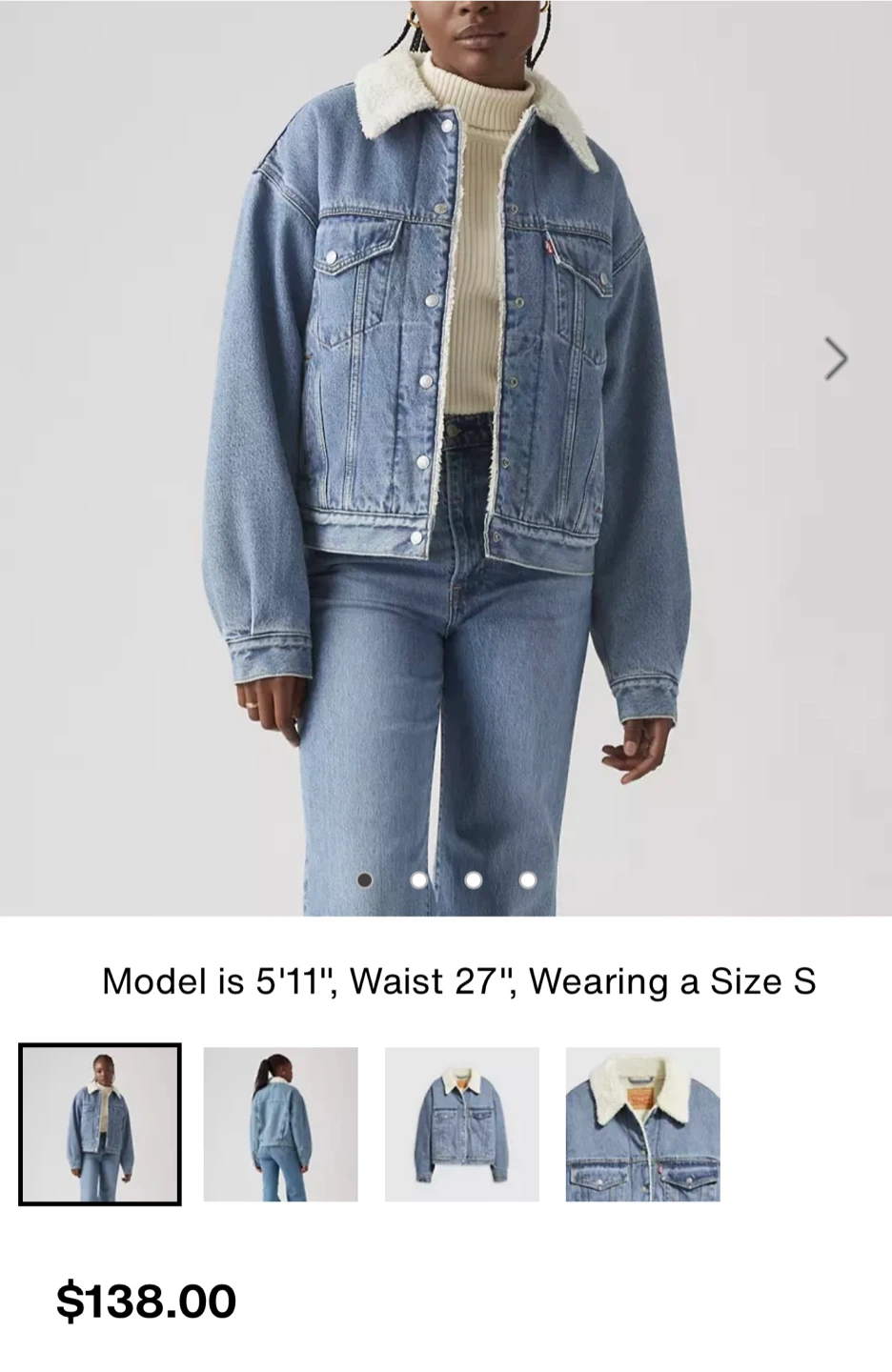 Levi Strauss & Co. Sherpa Lined Denim Trucker Jacket - photo 4
