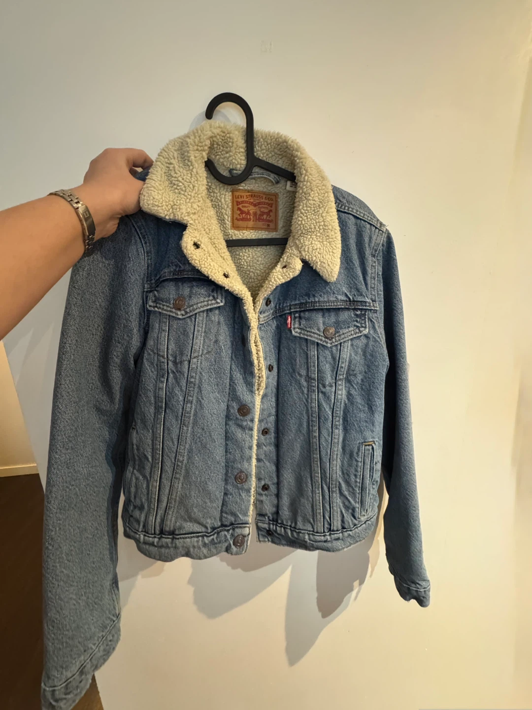 Levi Strauss & Co. Sherpa Lined Denim Trucker Jacket