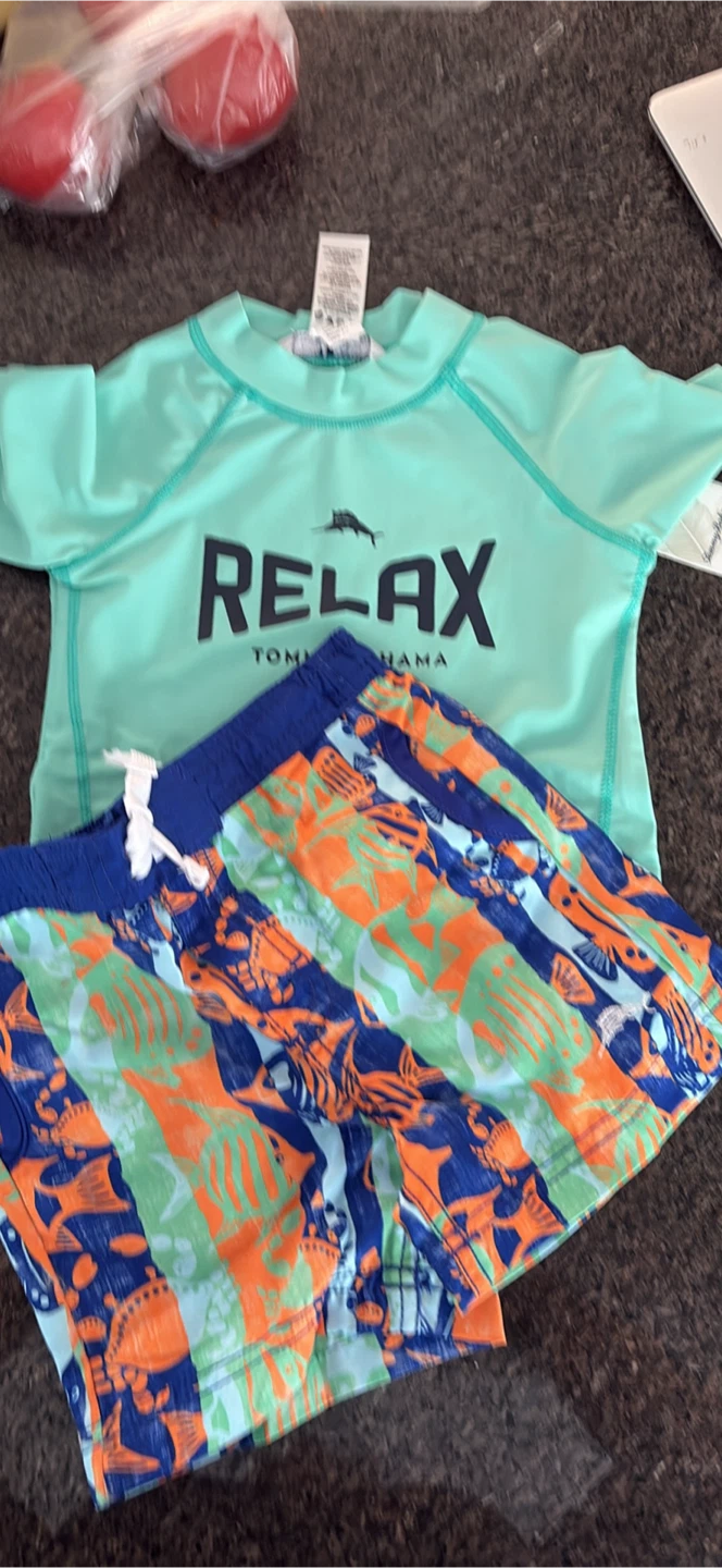 NEW 12-24 Mth Tommy Bahama Rash guard Sets - photo 3