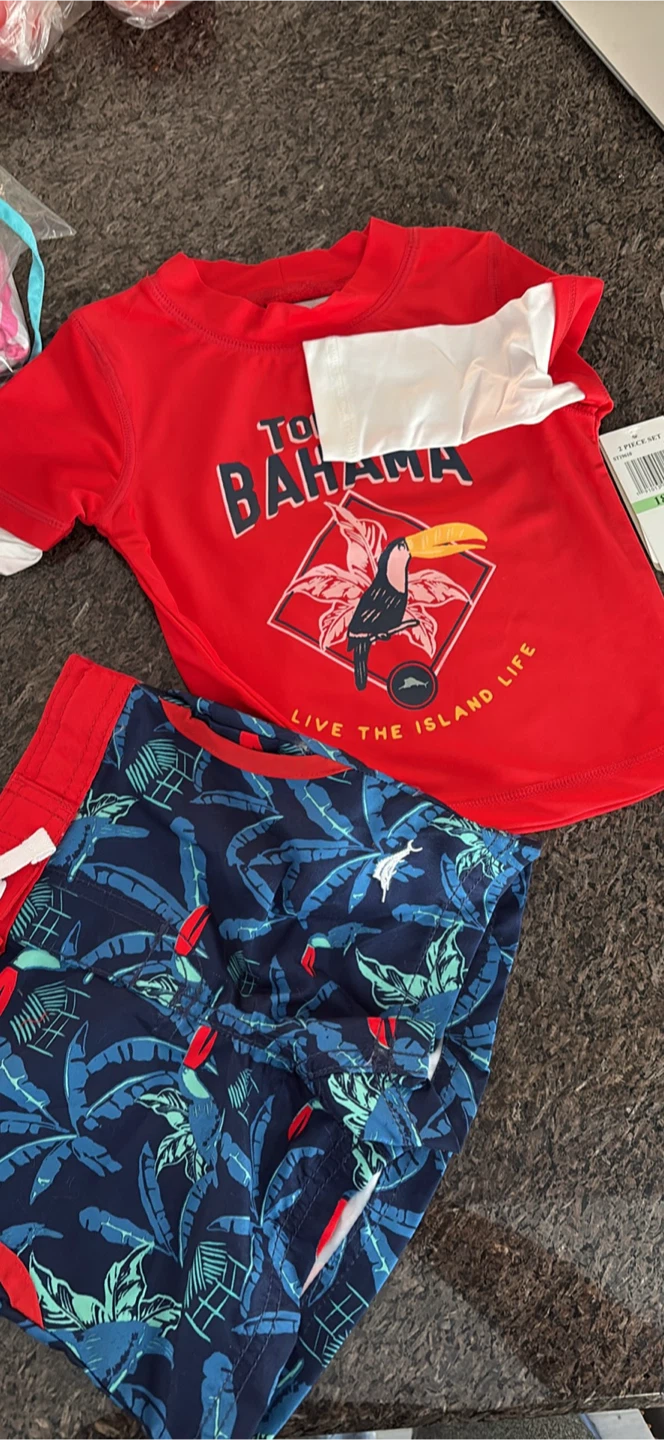 NEW 12-24 Mth Tommy Bahama Rash guard Sets - photo 2
