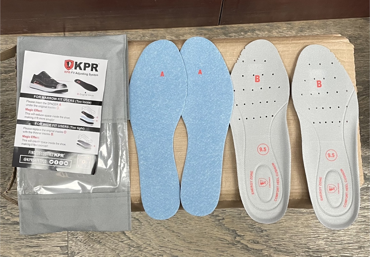 KPR Fit Adjusting System Shoe Insoles