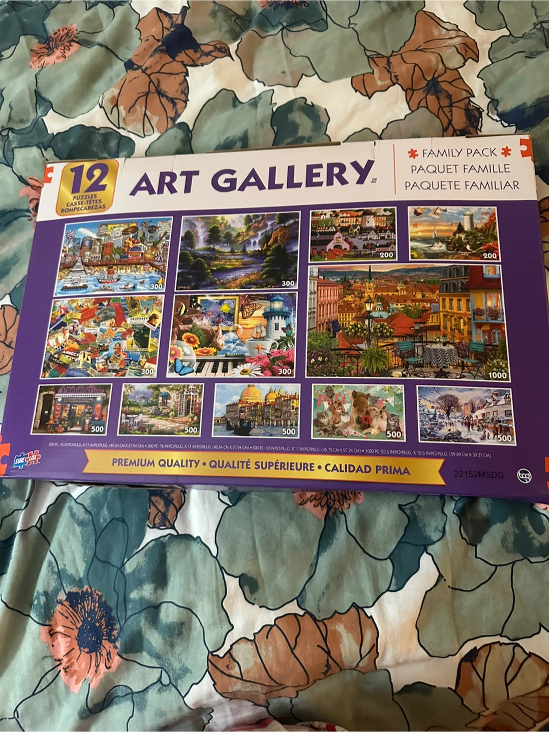 12 Piece Art Gallery Family Pack Puzzles